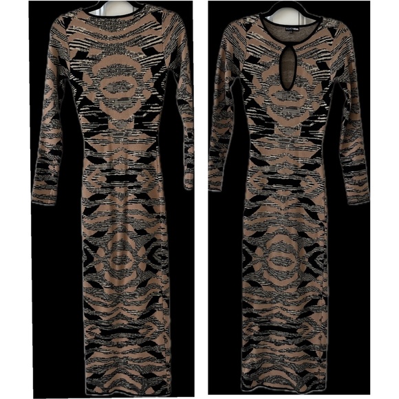 Toronto Sweater Maxi Dress - Mocha/combo - Picture 2 of 3